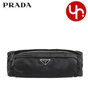 Prada Tessuto Montagna Nylon Triangle Logo Belt Bag WOX Nero Black